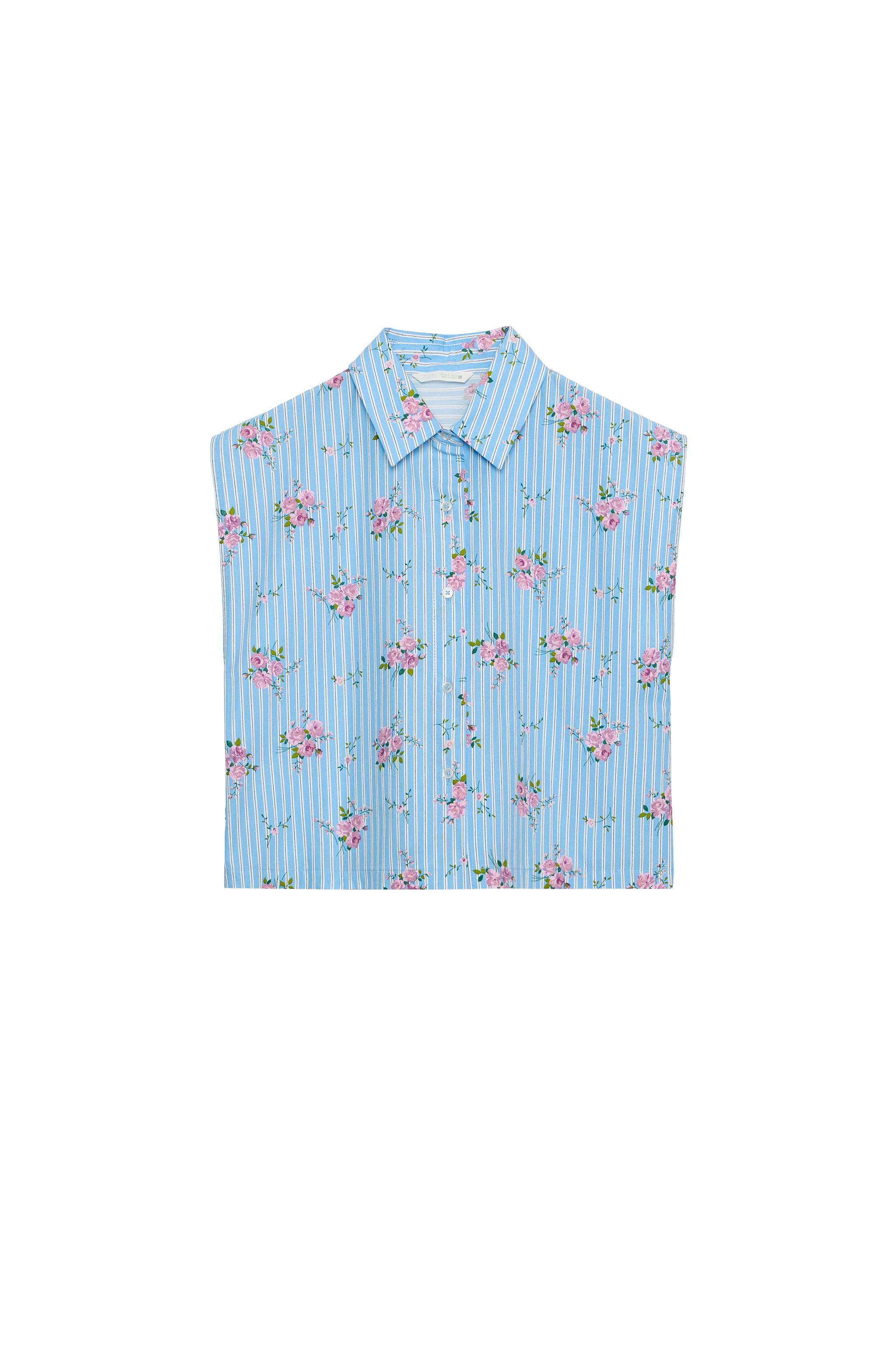 CHEMISE SANS MANCHES À RAYURES